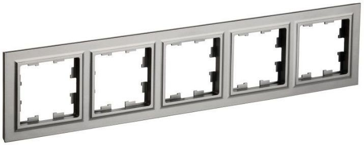 Изображение Рамка 5-м BRITE РУ-5-БрС сталь IEK BR-M52-K46