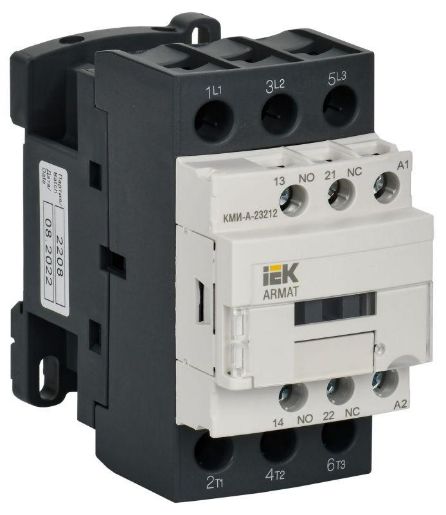 Изображение Контактор КМИ-А-23212 LC1D 32А кат. 24В AC 1НО+1НЗ AC-3 IEK AR-ACC-21-032-024-11