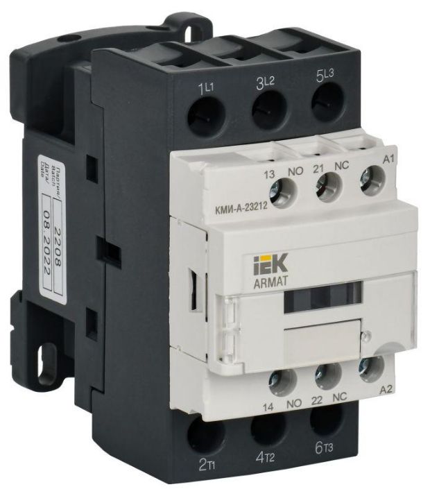 Изображение Контактор КМИ-А-23212 LC1D 32А кат. 24В AC 1НО+1НЗ AC-3 IEK AR-ACC-21-032-024-11