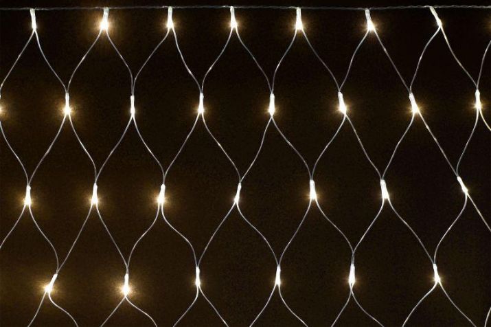 Изображение Гирлянда "Сеть" 1.5х1.5м 160LED тепл. бел. IP20 провод прозр. 230В с контроллером 8 режимов IEK LGDB410-1-160-L1-T-S-44