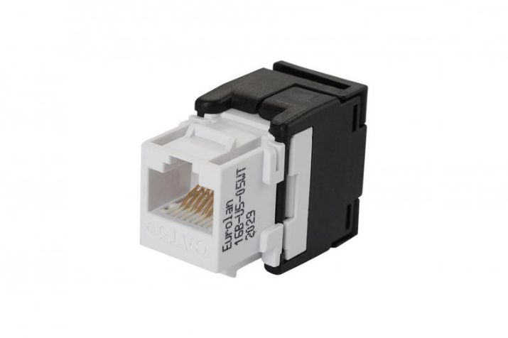 Изображение Модуль Keystone кат.5E UTP безынструментальный бел. Eurolan 16B-U5-05WT