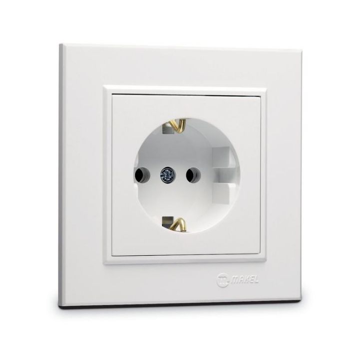 Изображение Розетка с/з СП Karea 16А IP20 бел. Makel 56001028