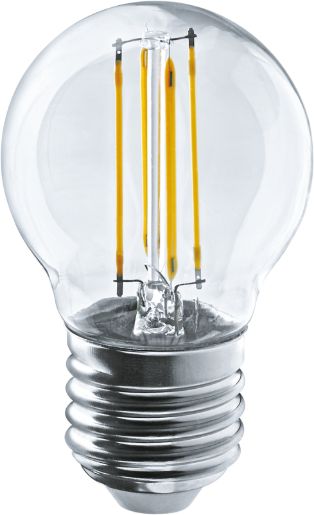 Изображение Лампа светодиодная филаментная 80 882 OLL-F-G45-10-230-2.7K-E27 10Вт шар прозрачная 2700К тепл. бел. E27 1000лм 220-240В ОНЛАЙТ 80882