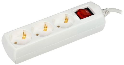 Изображение Удлинитель 3х1.5м с заземл. 10А IP20 У03В 2P+PE 250В 3х1 GENERICA WYP10-10-03-D15-ZK-G