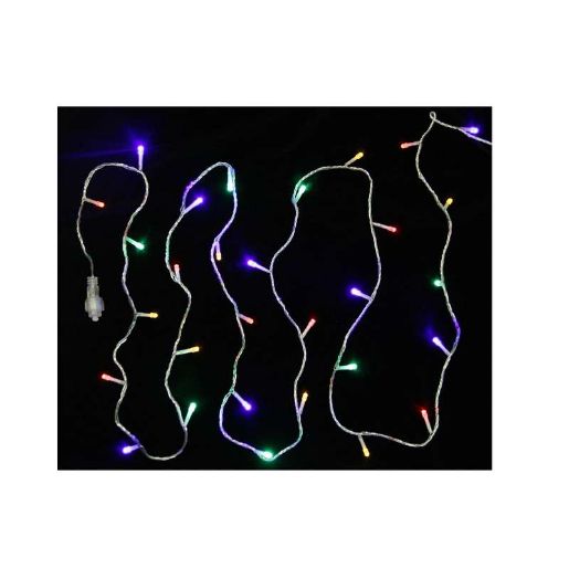 Изображение Гирлянда LD120-M-E 120 LED 12 м соед. до 20 мод. мульти SHLights 4690601040800