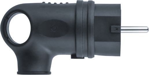 Изображение Вилка угловая 61 367 NCA-PLR01-16A-E-IP44-BL с заземл. каучук черн. Navigator 61367