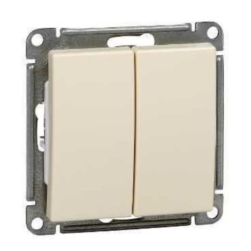 Изображение Выключатель 2-кл. СП W59 10А IP20 10AX механизм сл. кость SE VS510-252-2-86