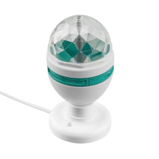 Изображение Лампа светодиодная "Диско" 6Вт 3LED RGB E27 230В IP20 с подставкой Neon-Night 601-251