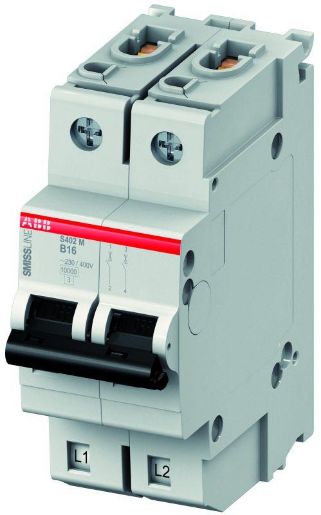 Изображение Выключатель автоматический модульный 2п K 1А 10кА S402M-K1 ABB 2CCS572001R0217