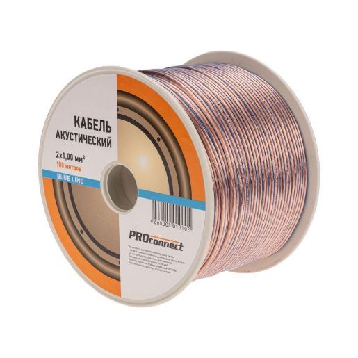 Изображение Кабель Stereo 2х1.0 BLUE LINE бухта (м) PROCONNECT 01-6205-6