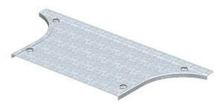 Изображение Крышка на ответвитель T-образ. горизонт. осн. 400 DFAA 400 DD OBO 7131356