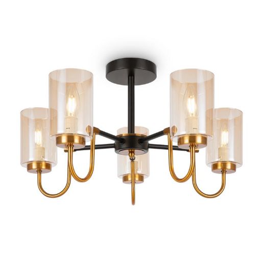 Изображение Светильник Jewel 40Вт E14х5 IP20 потолочн. Freya FR5321CL-05BZ
