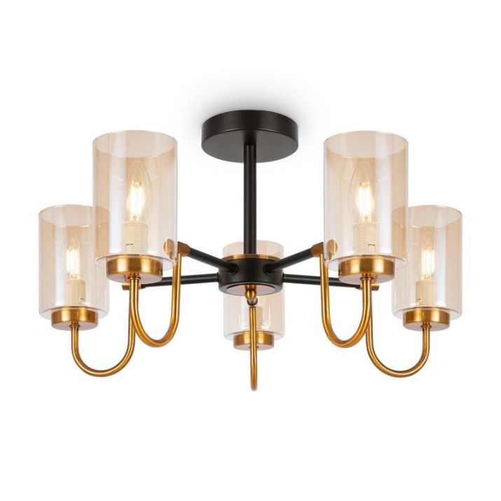 Изображение Светильник Jewel 40Вт E14х5 IP20 потолочн. Freya FR5321CL-05BZ