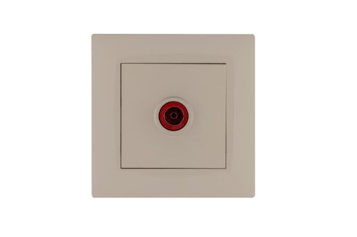 Изображение Розетка TV проходная Karea RIZZ крем Makel 88010007