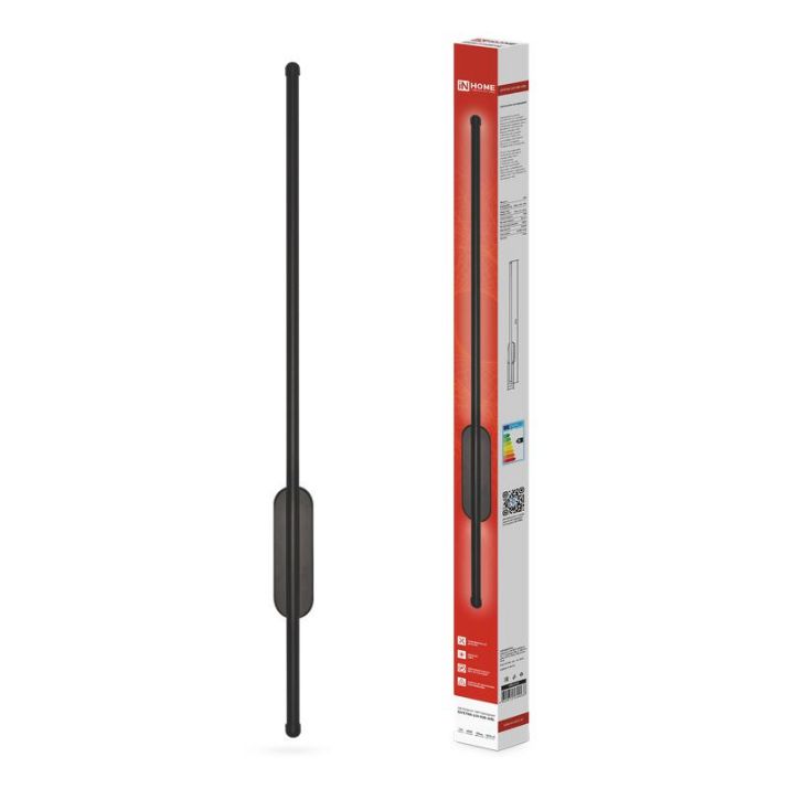 Изображение Светильник светодиодный ESTETIKA LUV-80B-40BL 15Вт 4000К 1050лм 230В 800х50х25 черн. IN HOME 4690612054438