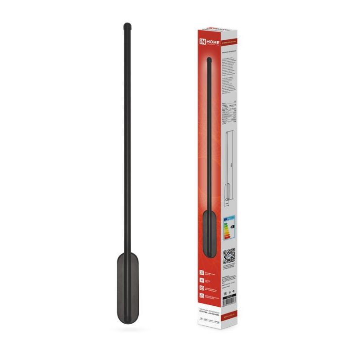 Изображение Светильник светодиодный ESTETIKA LUV-60A-40BL 10Вт 4000К 700лм 230В 600х50х25 черн. IN HOME 4690612054483
