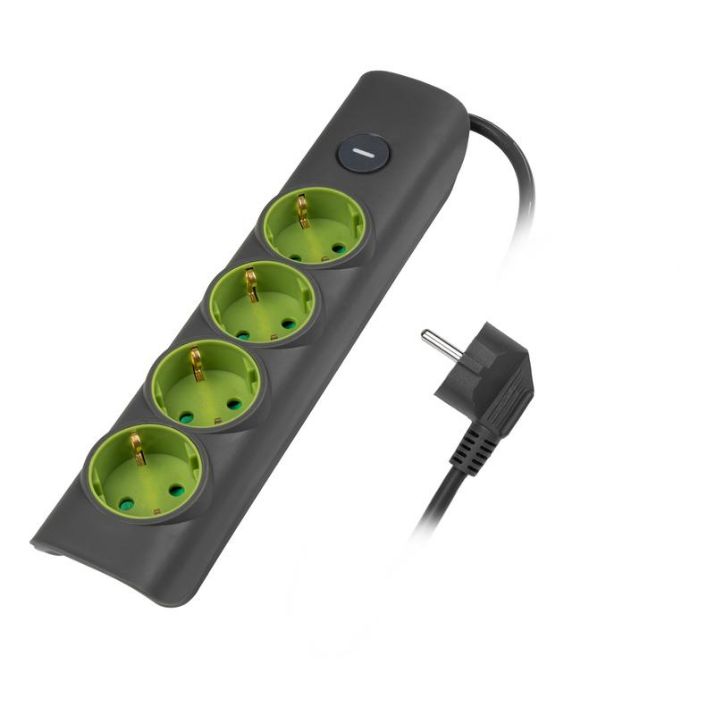 Изображение Удлинитель 4х3м с заземл с выкл. сер. ET-04-300G JAZZway 5051874