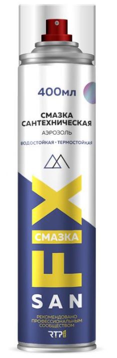 Изображение Смазка сантехническая силиконовая 400мл SANFIX RTP 40722