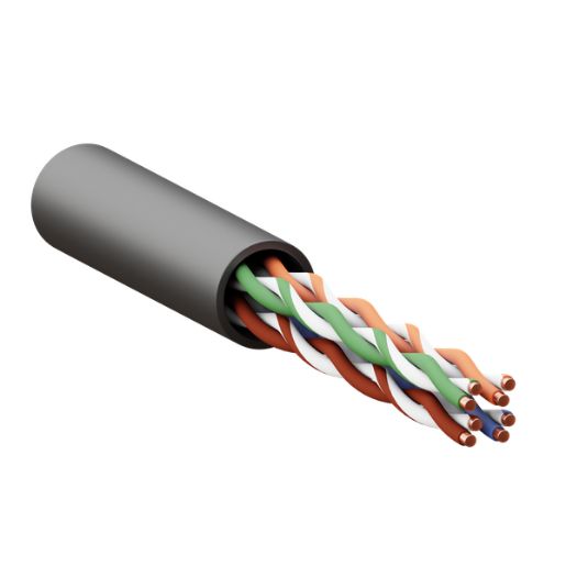 Изображение Кабель витая пара U/UTP кат.5E 4 пары 24 AWG solid внешн. LDPE черн. TERACOM PRO EKF TRP-5EUTP-04PE-BK-OUT3