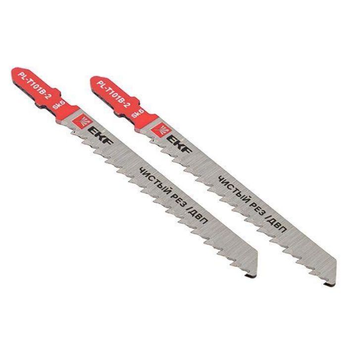 Изображение Пилка для электролобзика прямые T101B (чистовой рез по ДВП)(SK5) (уп.2шт) Expert EKF pl-t101b-2