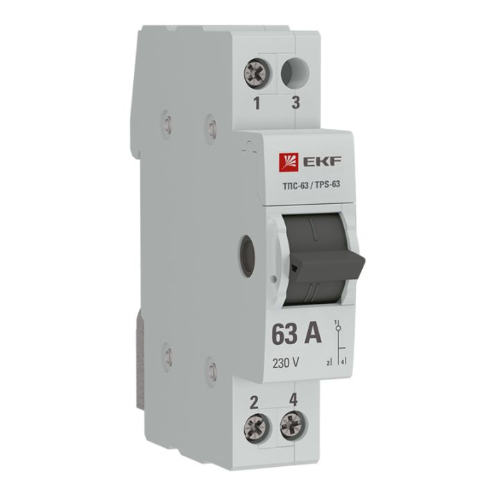 Изображение Переключатель трехпозиционный 1п 63А ТПС-63 PROxima EKF TPS163