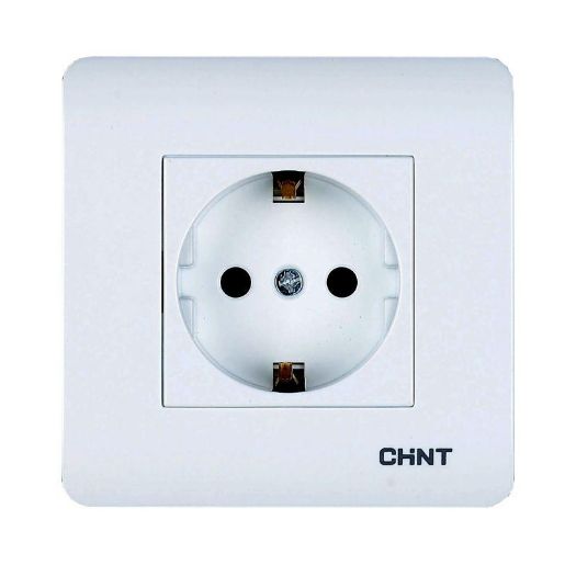 Изображение Розетка с заземляющим контактом 16А 250В CHINT 715389