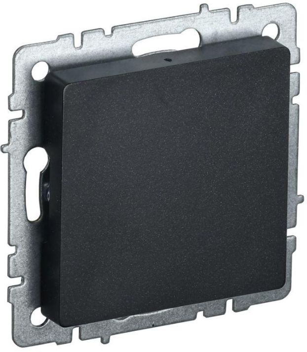 Изображение Заглушка c суппортом BRITE МЗ10-БрЧ механизм черн. IEK BR-PL10-K02
