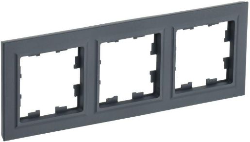 Изображение Рамка 3-м BRITE РУ-3-БрГ графит IEK BR-M32-K53