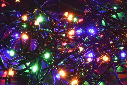 Изображение Гирлянда "Нить" 5м 50LED RGB IP20 провод зел. 230В с контроллером 8 режимов IEK LGDB110-3-050-05-G-S-20