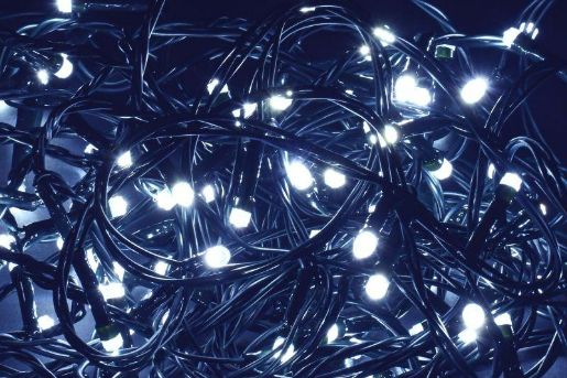 Изображение Гирлянда "Нить" 5м 50LED бел. IP20 провод зел. 230В с контроллером 8 режимов IEK LGDB110-2-050-05-G-S-20