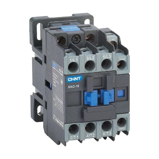 Изображение Контактор NXC-18 18А кат. 380В AC 1НО+1НЗ AC-3 (R) CHINT 836905
