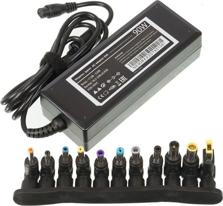 Изображение Адаптер питания E90 автоматич. 90Вт 18.5-20В 11-connectors 4.5А от бытовой электросети LED индикатор IPPON 651780
