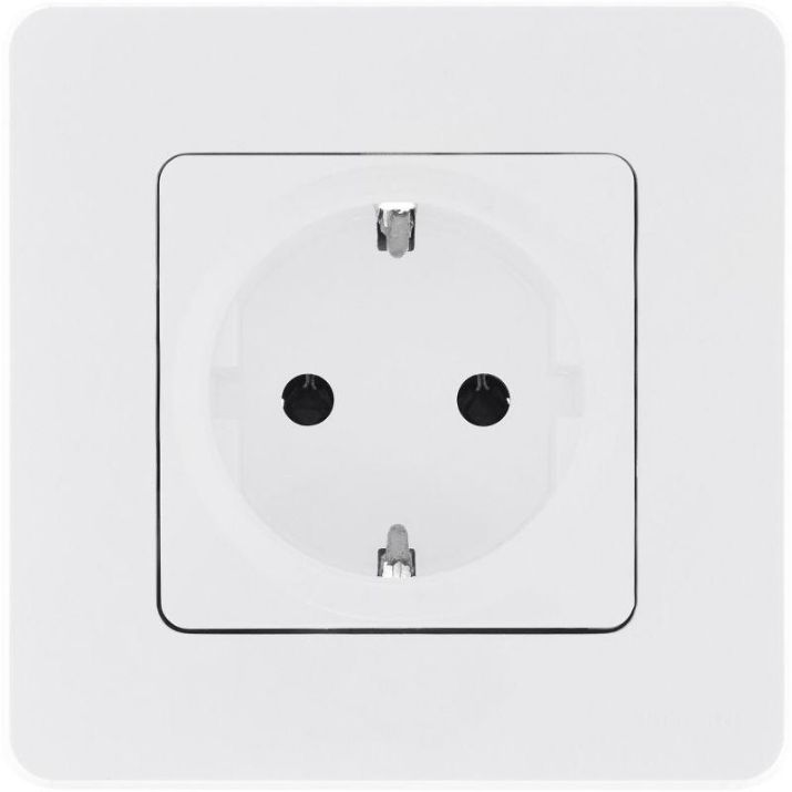 Изображение Розетка 1-м СП Inspiria 16А IP20 250В 2P+E защ. шторки немецк. стандарт механизм бел. Leg 673730