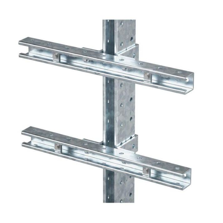 Изображение Комплект монтажных профилей на стойку для крепления 1 оболочки(ек) с видом защиты Ex e L300мм гор. оцинк. DKC EX-SPR03