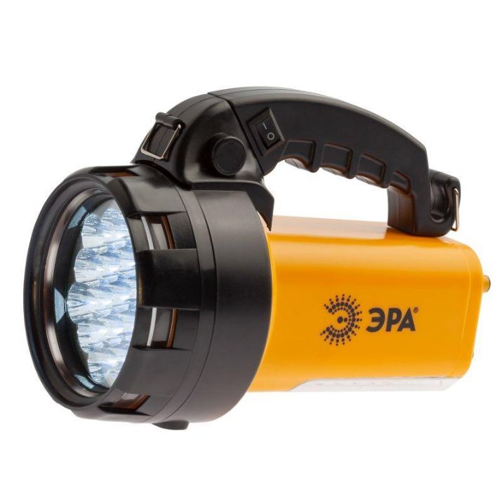 Изображение Фонарь-прожектор аккумуляторный Альфа PA-601 19LED + 24LED литиевый аккум. 3А.ч ЗУ 220В + 12В (инд. упак.) Эра Б0031036