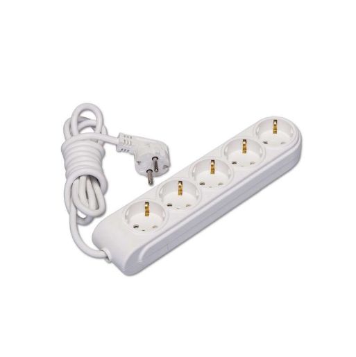 Изображение Удлинитель 5х7м с заземл. 16А IP20 защ. шторки Makel N5210073