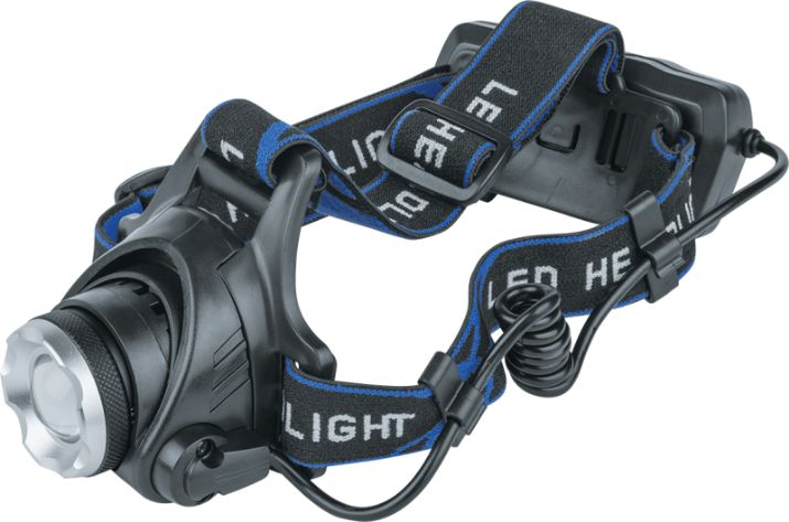 Изображение Фонарь аккумуляторный налобный 61 438 NPT-H15-ACCU CREE 5Вт аккум. Li-ion 2.4А.ч NAVIGATOR 61438