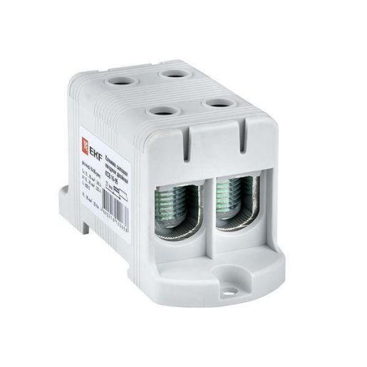 Изображение Клемма силовая вводная двойн. КСВ 16-95кв.мм сер. EKF plc-kvs2-16-95-grey
