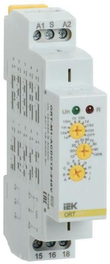 Изображение Реле времени многофункц. ORT 1 контакт 12-240В AC/DC IEK ORT-M1-ACDC12-240V