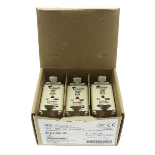 Изображение Предохранитель NH 50А 500В 00 GG EATON 50NHG00B