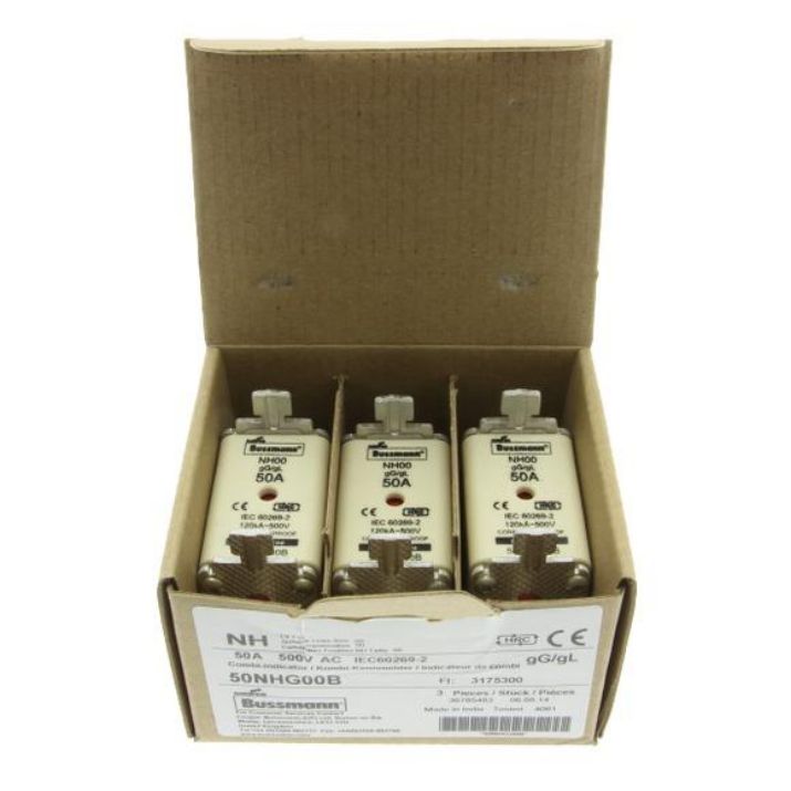 Изображение Предохранитель NH 50А 500В 00 GG EATON 50NHG00B