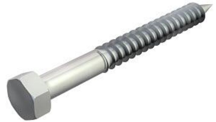 Изображение Шуруп с шестигранной головкой 8х70мм 12400 G OBO 3188175