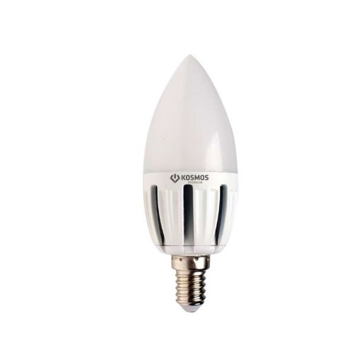 Изображение Лампа светодиодная KOSMOS premium 5Вт свеча 3000К E27 230В КОСМОС KLED5wCN230vE2727