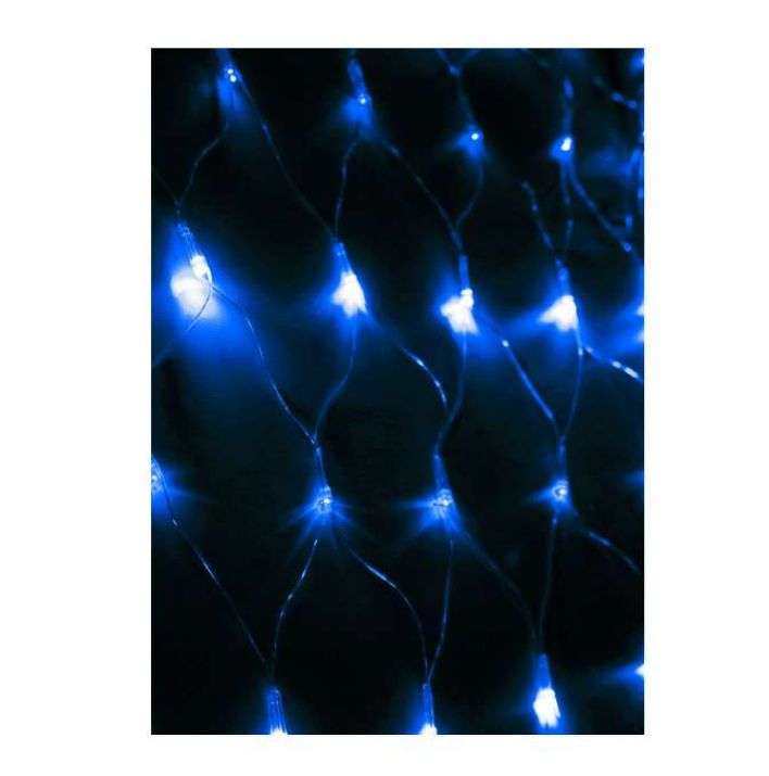 Изображение Гирлянда Сеть 240LED 1.8х1.7м с контроллером (разные режимы мигания) провод 3м IP20 син. Космос KOC_NET240LED_B