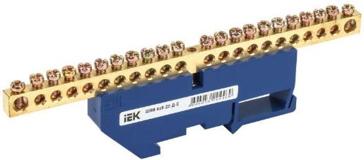 Изображение Шина нулевая на DIN-изоляторе ШНИ-6х9-22-Д-С IEK YNN10-69-22D-K07