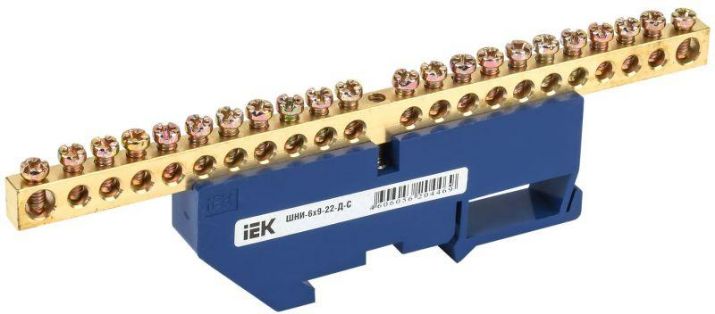 Изображение Шина нулевая на DIN-изоляторе ШНИ-6х9-22-Д-С IEK YNN10-69-22D-K07