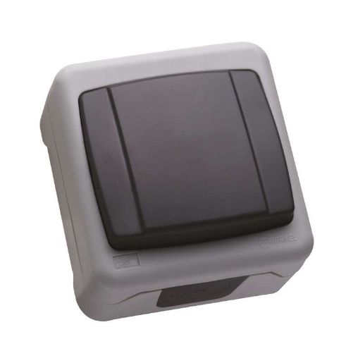 Изображение Переключатель проходной 1-кл. ОП 10А IP55 сер. Makel 36064105
