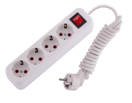 Изображение Удлинитель 4х2м с заземл. 16А IP20 Lila с выкл. LEZARD 720-0402-402