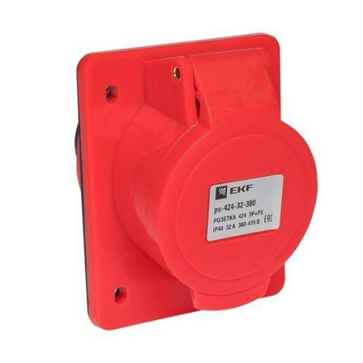 Изображение Розетка скрыт. уст. 32А 380В 3P+E IP44 (424) EKF ps-424-32-380