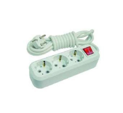 Изображение Удлинитель 3х3м с заземл. 16А IP20 с выкл. Makel MGP213